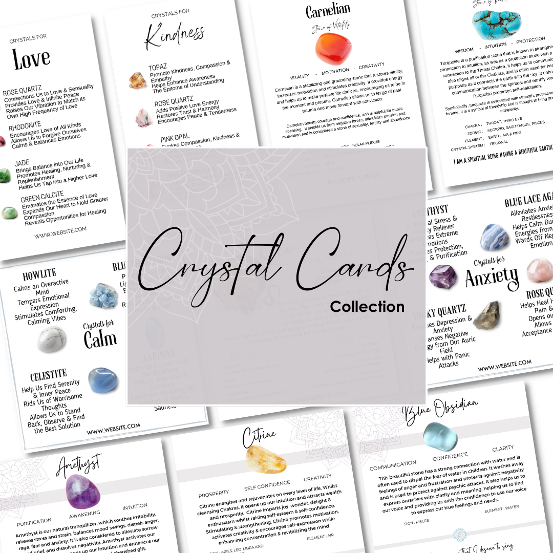 Healing Crystals Slimline Card • Maker Forte Creative Blog