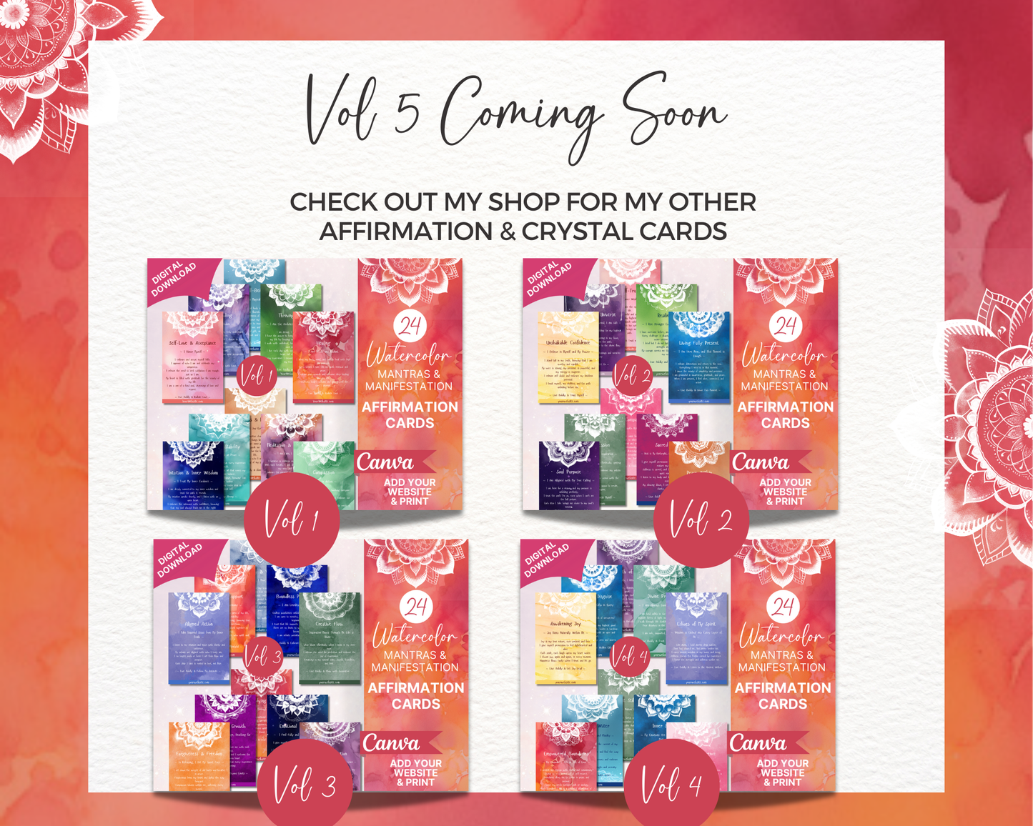 Mantras & Manifestations Affirmation Cards Volume 4