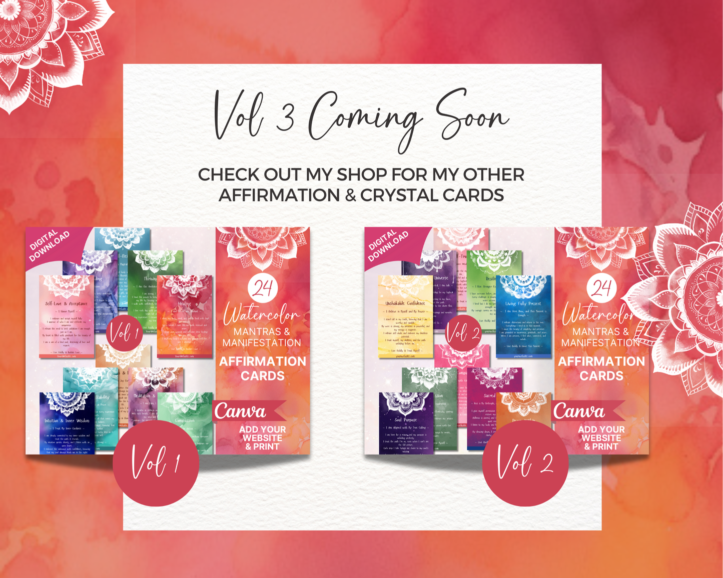 Mantras & Manifestations Affirmation Cards Volume 2