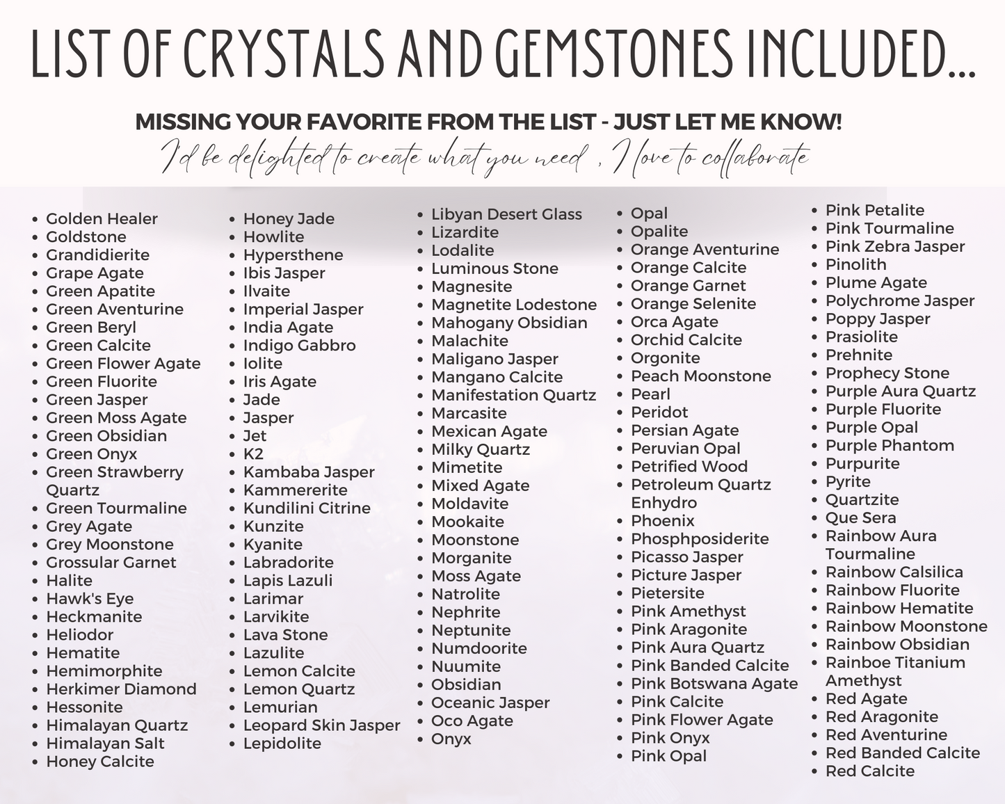 400 Business Card - Crystal Meaning Cards, Printable Gemstone Meaning Cards