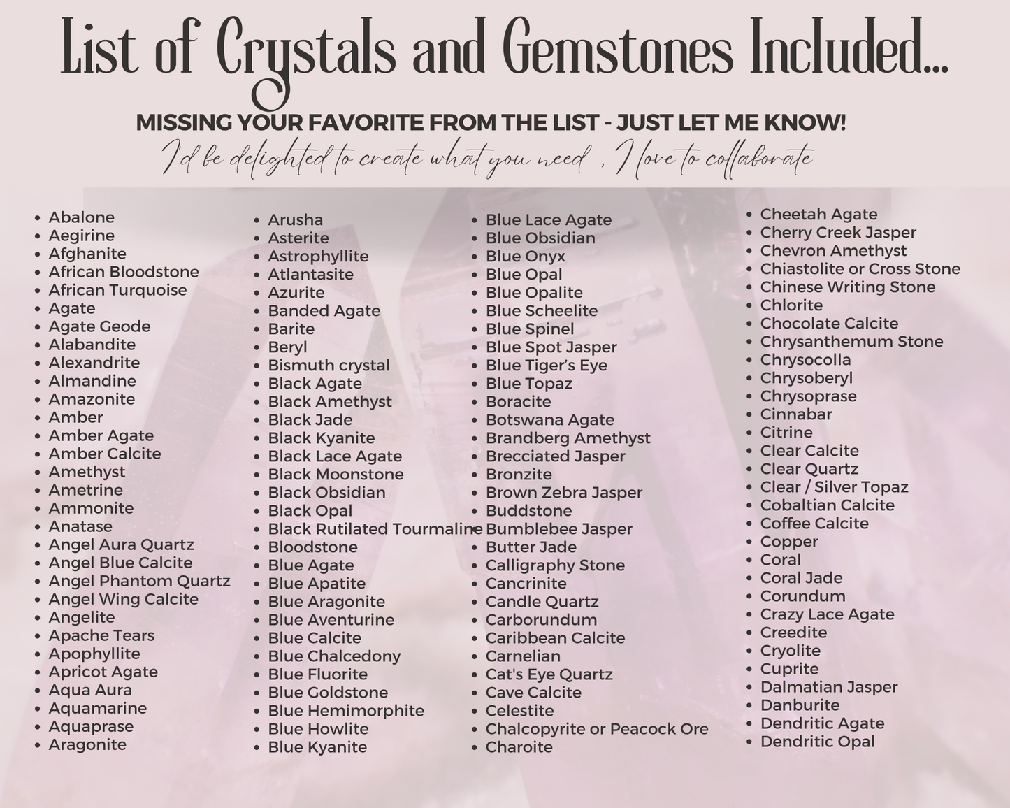400 Editable Watercolor Crystal Meaning Cards