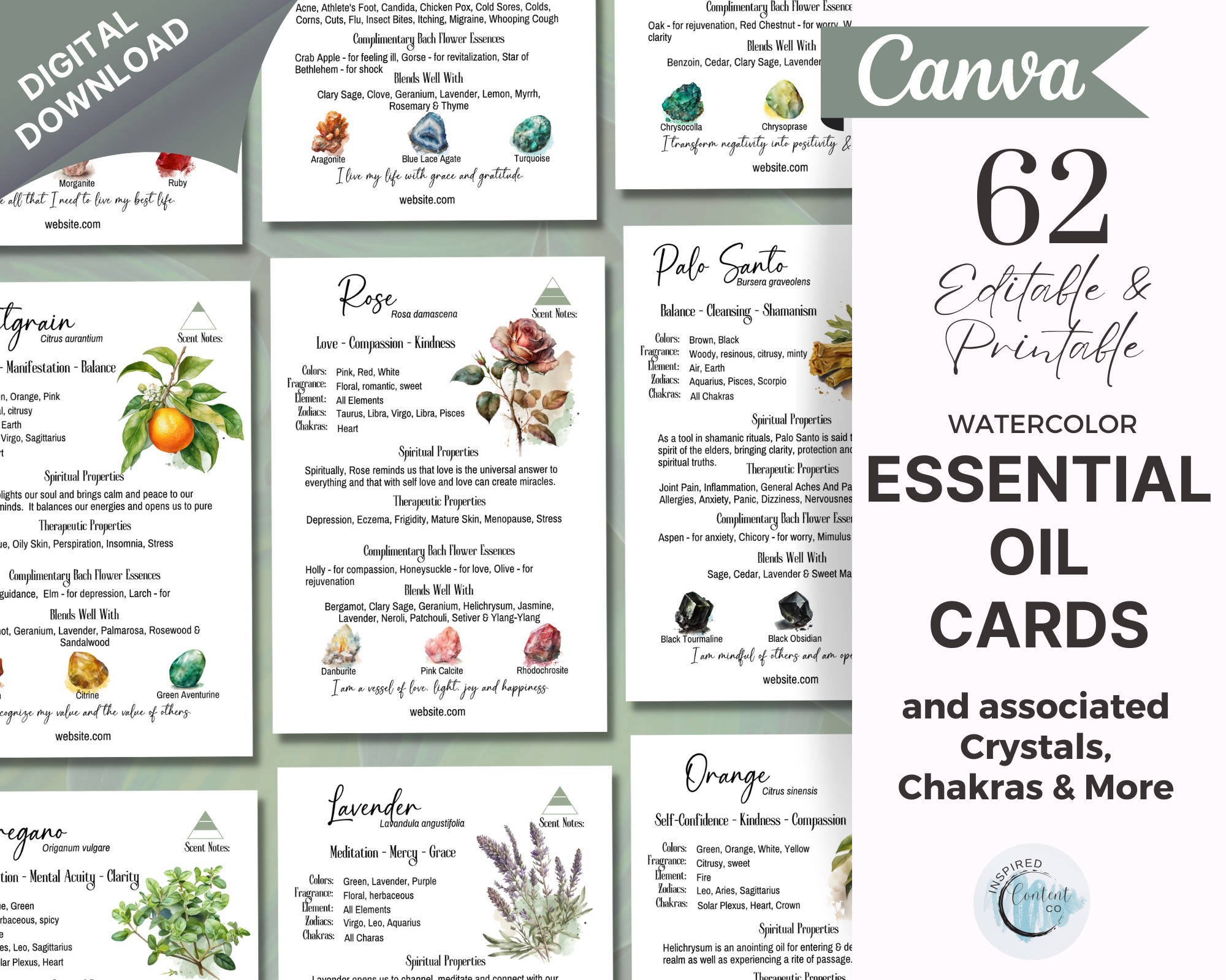 62 Essential Oil Cards - Printable Aromatherapy Card Collection - Digi – Inspired Content Co 62-essential-oil-cards-printable-aromatherapy-card-collection-digi-inspired-content-co