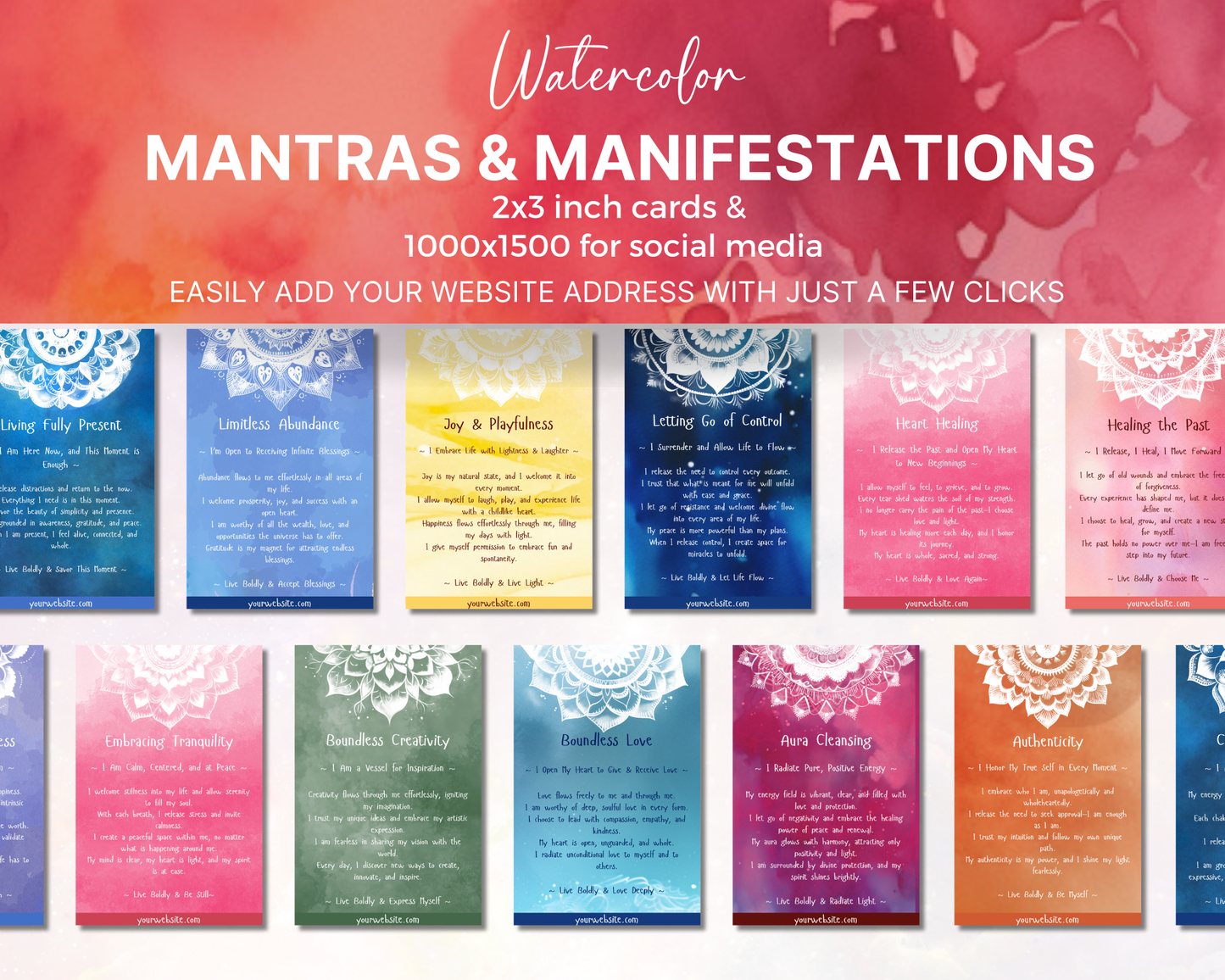 Mantras & Manifestations Affirmation Cards Volume 2