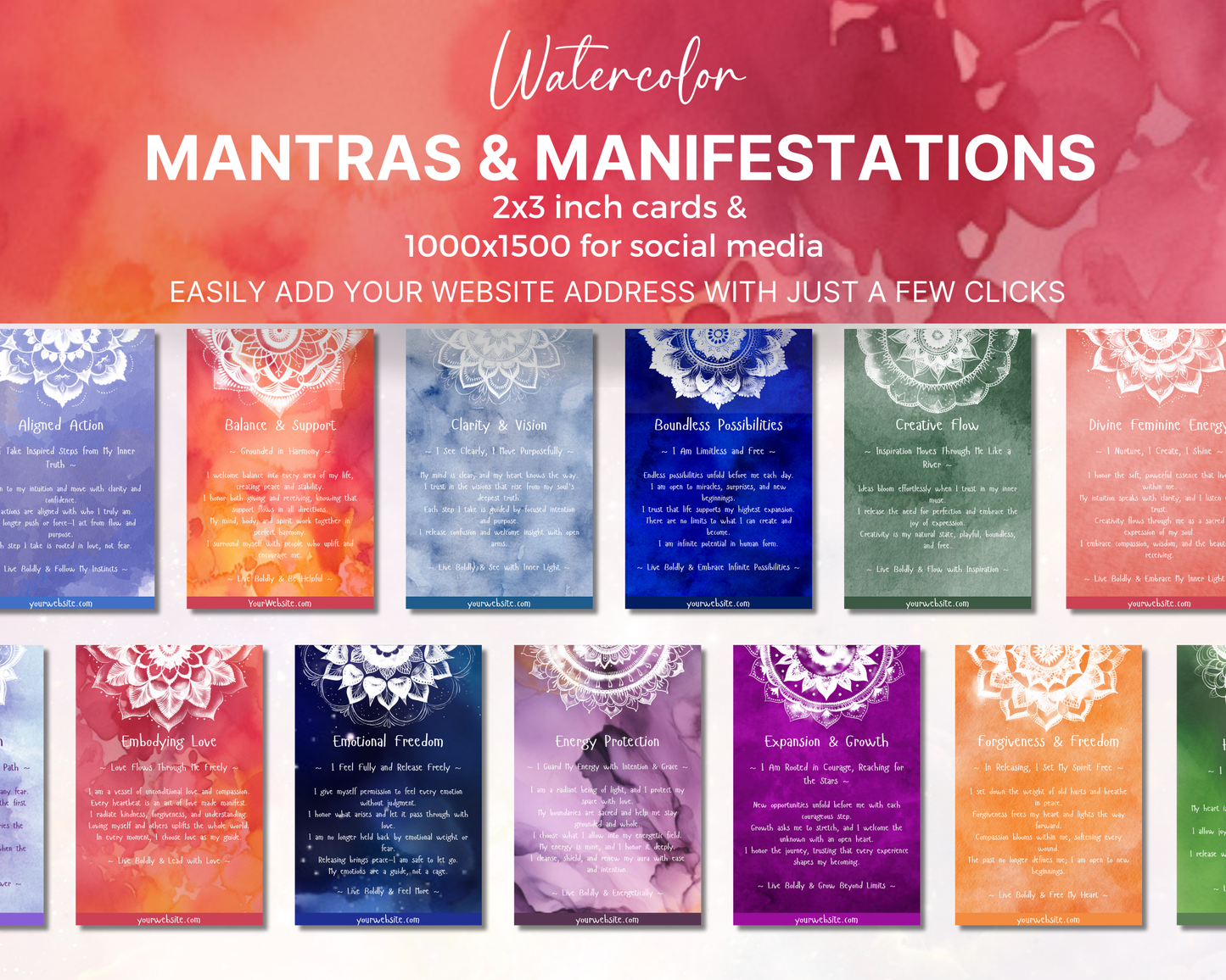 Mantras & Manifestations Affirmation Cards Volume 3