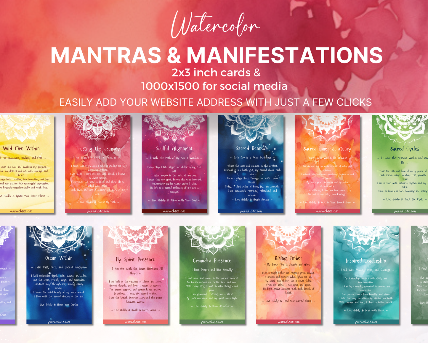 Mantras & Manifestations Affirmation Cards Volume 4