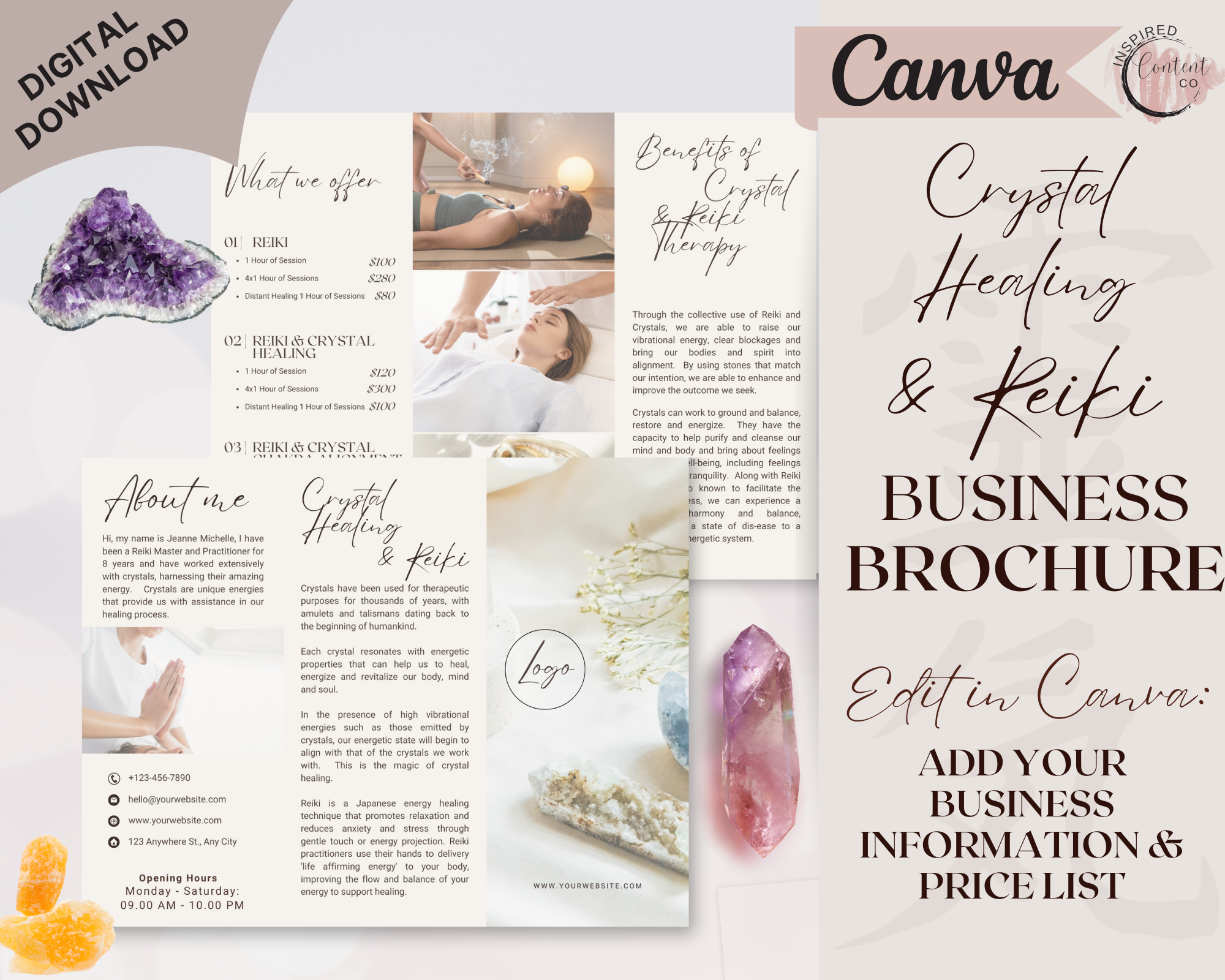 Reiki Crystal Healing Brochure, Reiki Brochure for yr Crytal Energy He – Inspired Content Co reiki-crystal-healing-brochure-reiki-brochure-for-yr-crytal-energy-he-inspired-content-co