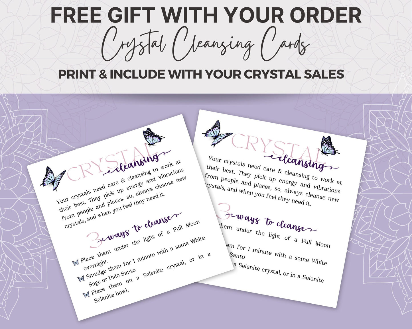 120 Crystal Meaning Card Set, Healing Crystal Info Cards, Gemstone Cards, Digital Crystal Cards, Healing Crystals Inspirational Cards