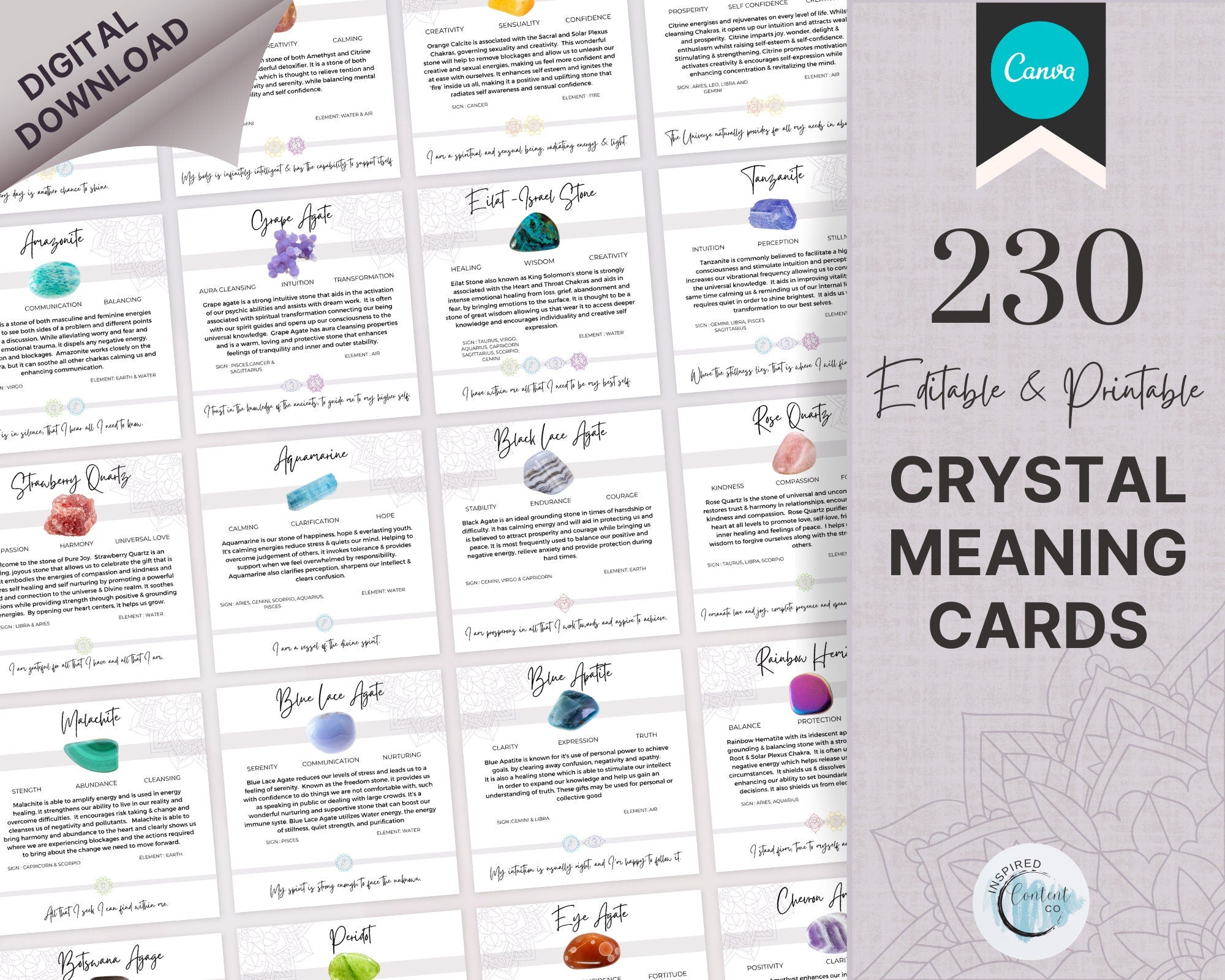 Crystal Meanings Chart, Crystal Healing and Metaphysical