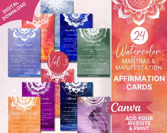 Mantras & Manifestations Affirmation Cards  Volume 3