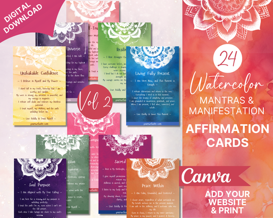 Mantras & Manifestations Affirmation Cards  Volume 2