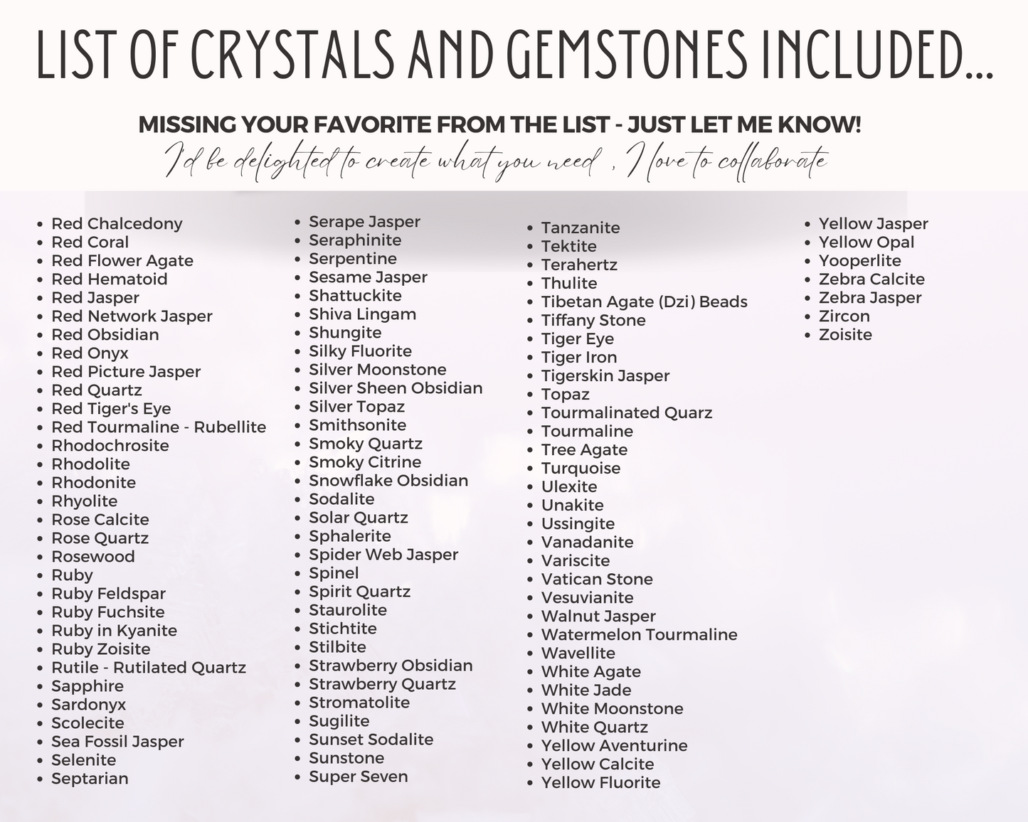 400 Business Card - Crystal Meaning Cards, Printable Gemstone Meaning Cards