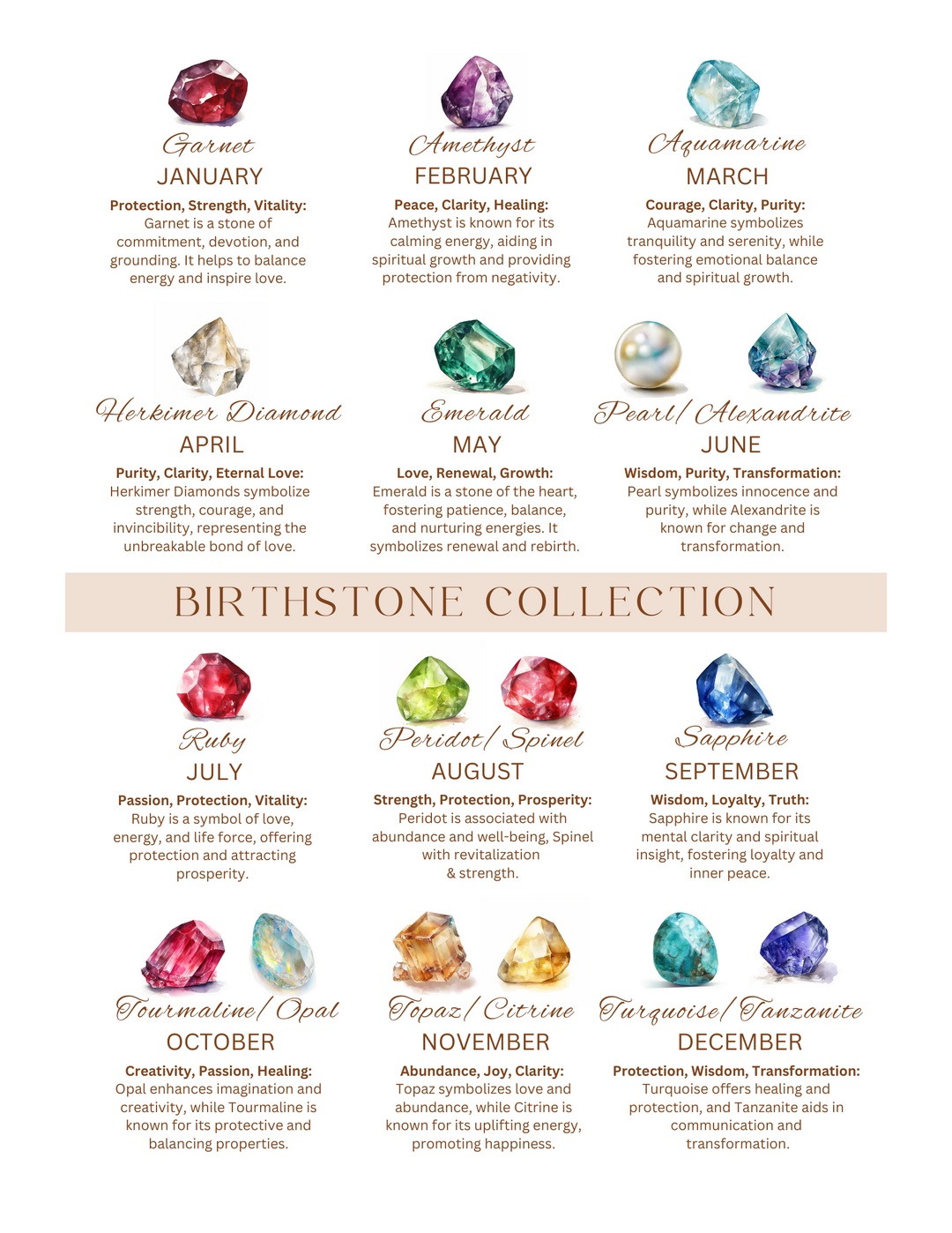 Birthstone Collection – Inspired Content Co