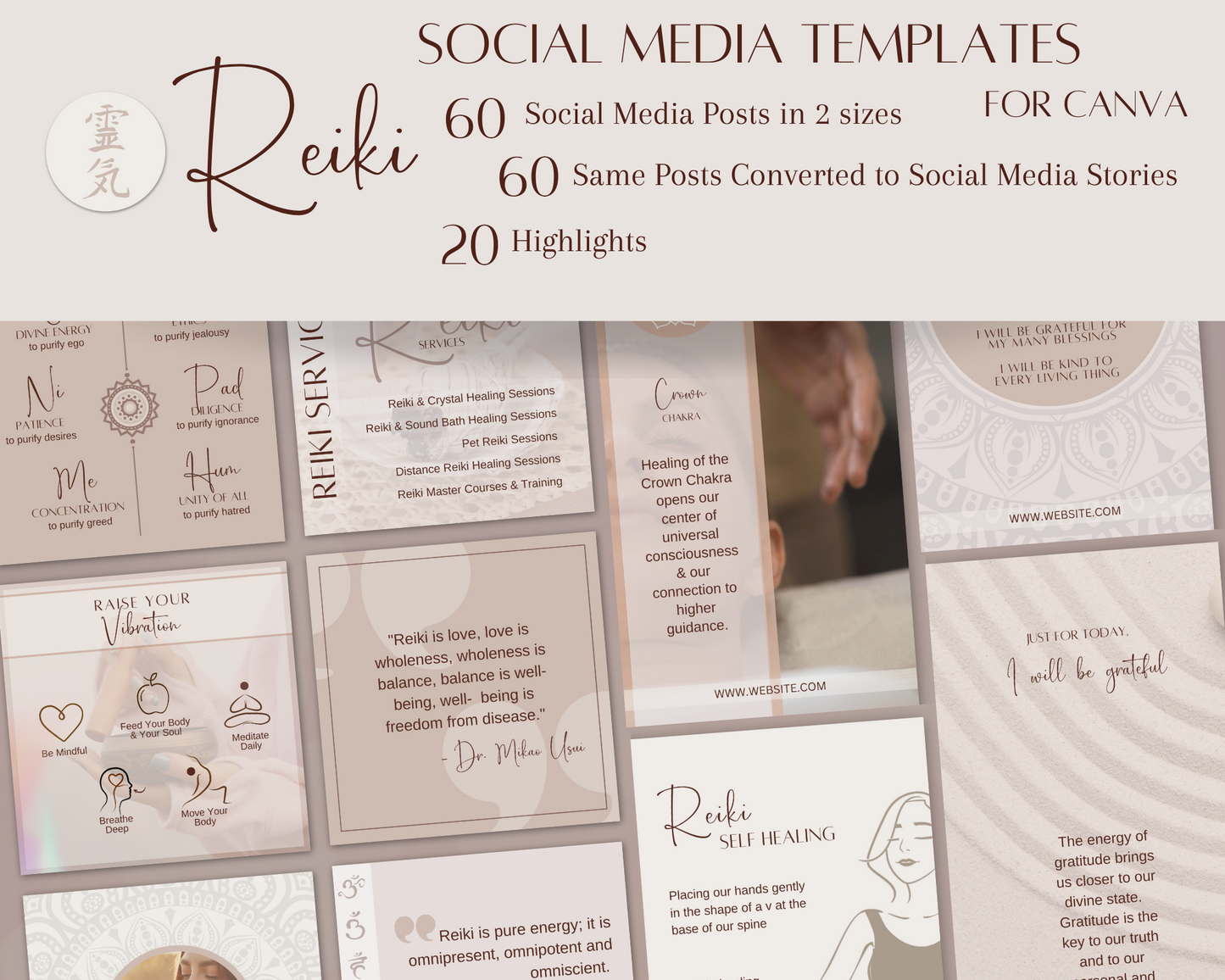 Reiki Social Media Vol 2 Collection