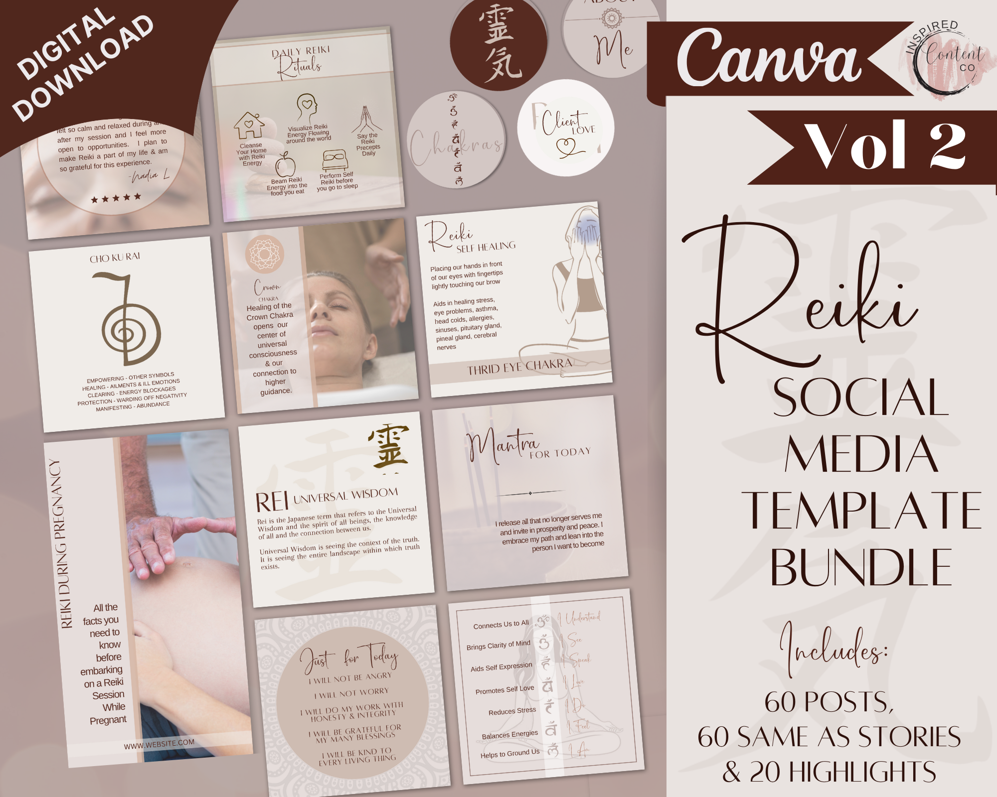 Reiki Social Media Vol 2 Collection