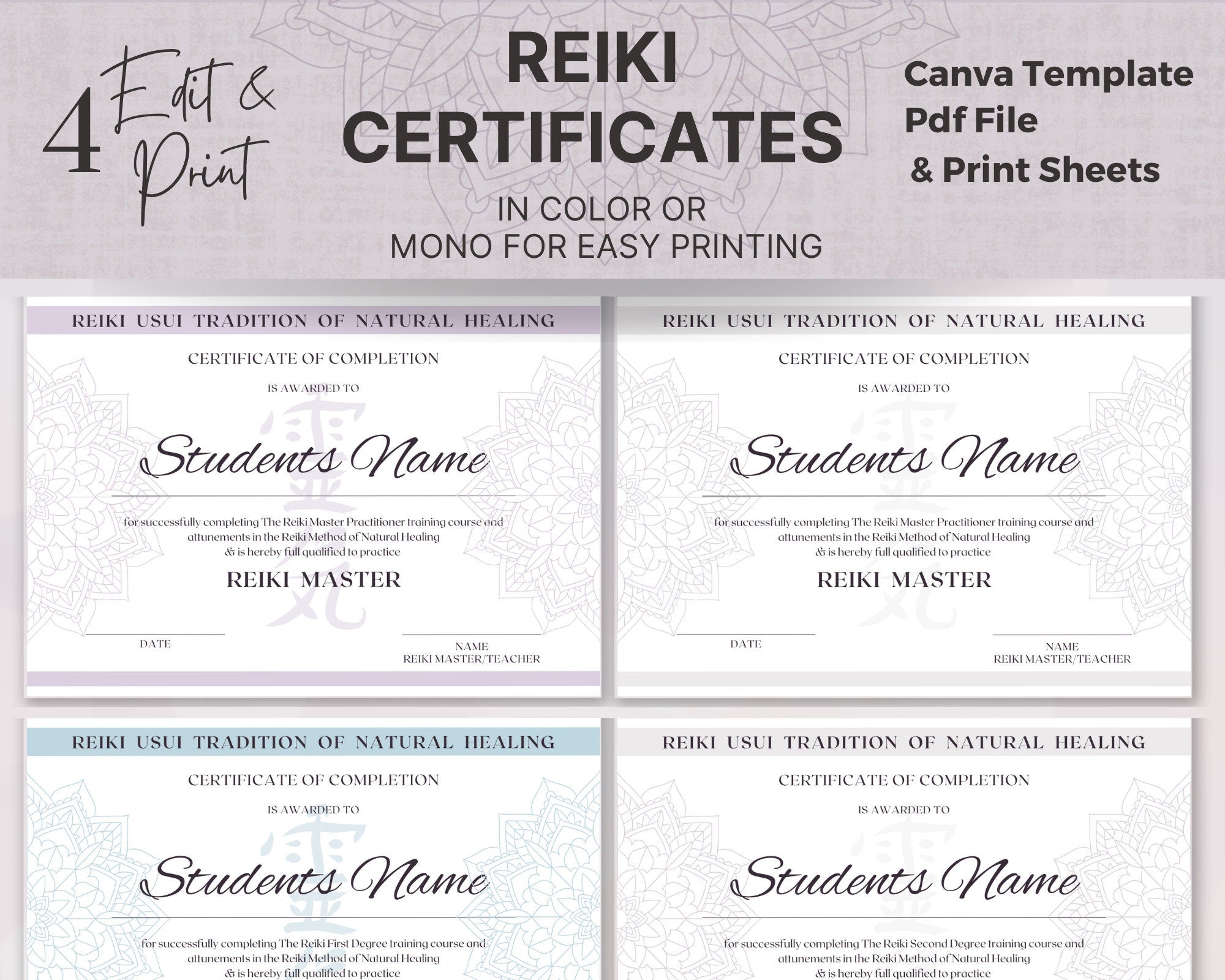 Editable Reiki Certificates 1-2-3-Master, Reiki Printable Canva Template and PDF – Inspired Content Co editable-reiki-certificates-1-2-3-master-reiki-printable-canva-template-and-pdf-inspired-content-co