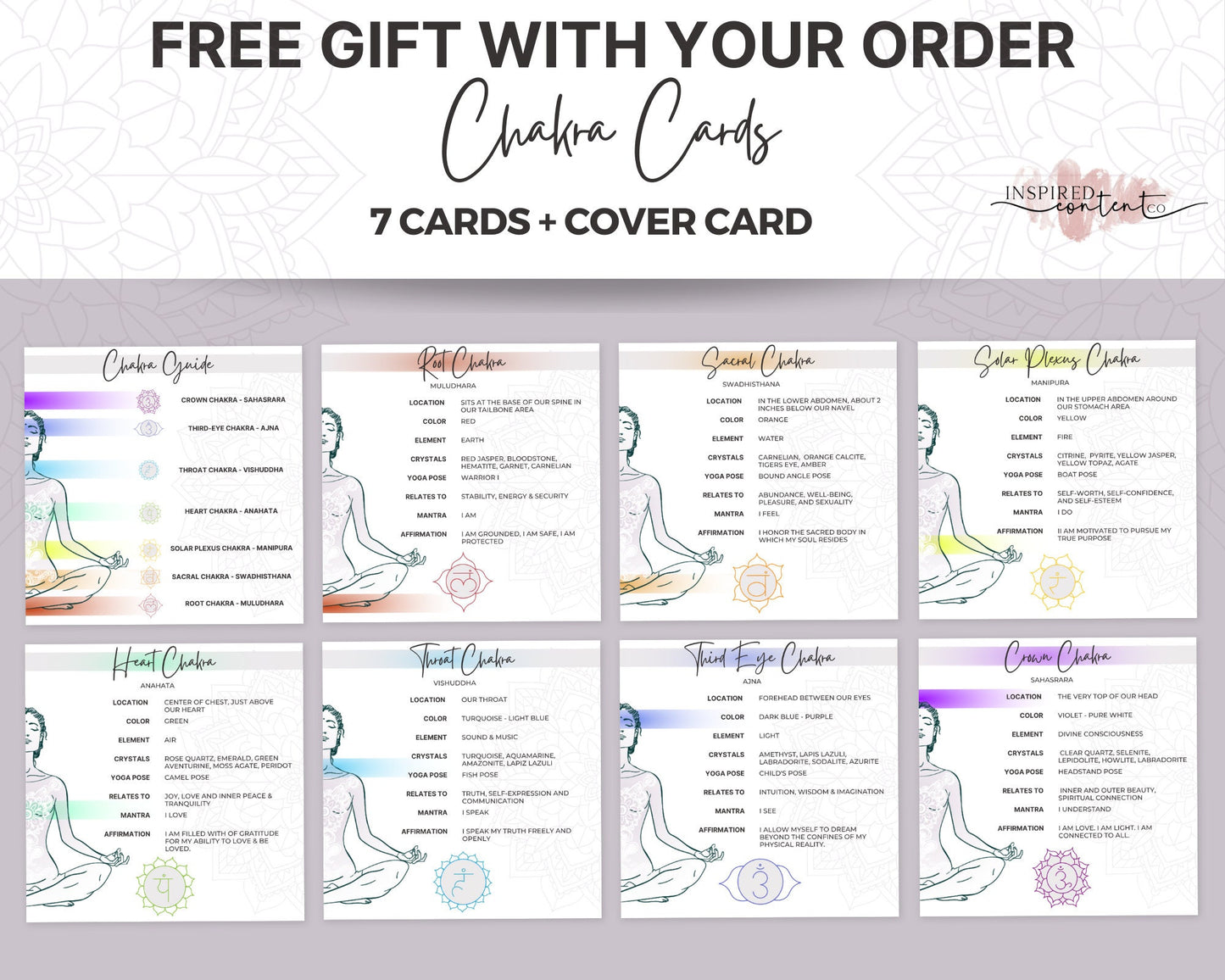 150 Printable Crystal Meaning Cards | Instant Download Crystal Cards, Editable Gemstone Cards, Crystal Reference Card Deck, Crystal Meanings