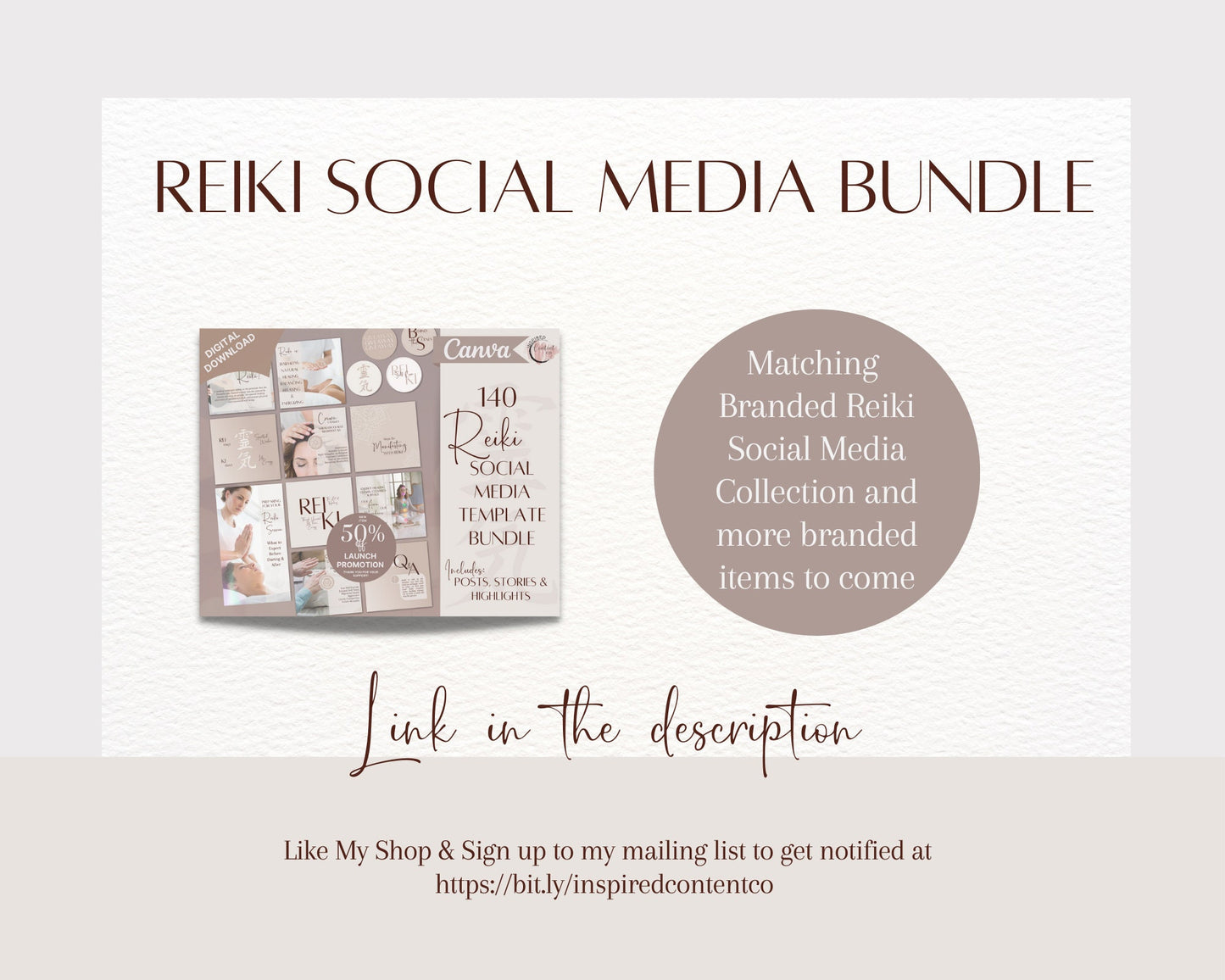 Reiki Marketing Brochure, Reiki Brochure for your Energy Healing & Reiki Business, Reiki Healing Info Brochure, Reiki Session Brochure Canva