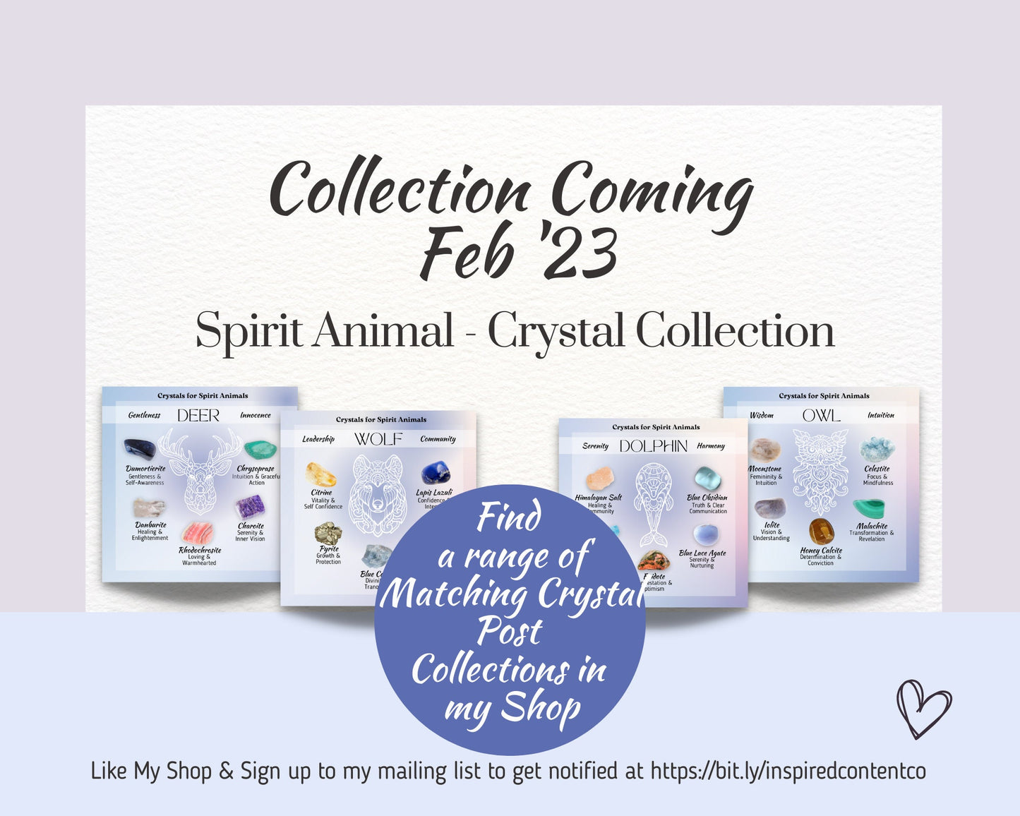 Moon Phase Crystals Posts, Crystal Purpose Social Media Posts, Spritiual Instagram Canva Template, Crystals and Uses Social Media Template